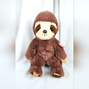 Aurora World Brown Sloth 14" Plush Stuffed Animal NWT